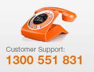 Call our customer service at 1300 551 831.